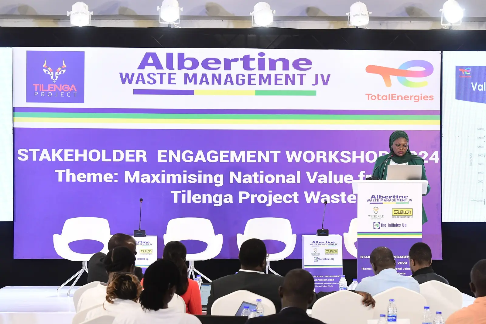 Albertine Waste Management JV workshop stage and audience