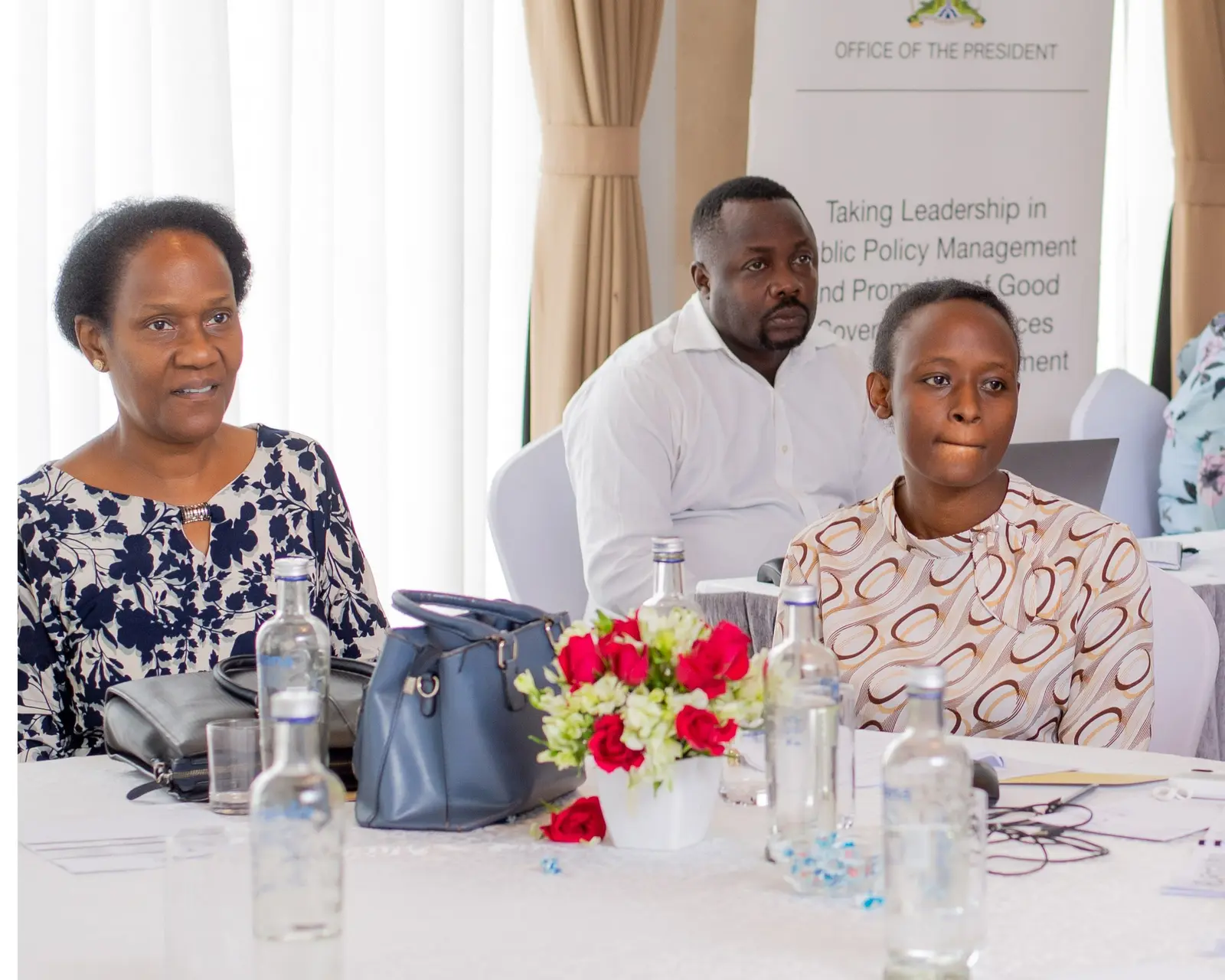 Participants listening at an Office of the President leadership forum